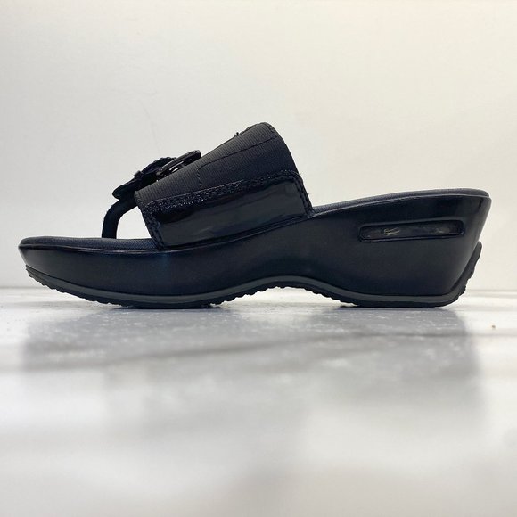 Cole Haan Nike Air black wedge sandals - Picture 7 of 13